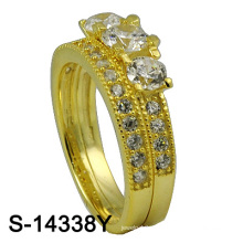 Самый последний серебряный обручальное кольцо ювелирных изделий способа конструкции 925 (S-14338Y. JPG)